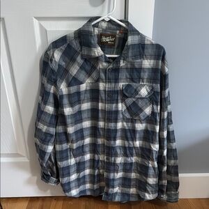 Men's Blue Plaid Shirt